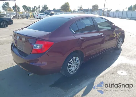 2012 Honda Civic Lx from USA, damaged, VIN 19XFB2F59CE083975